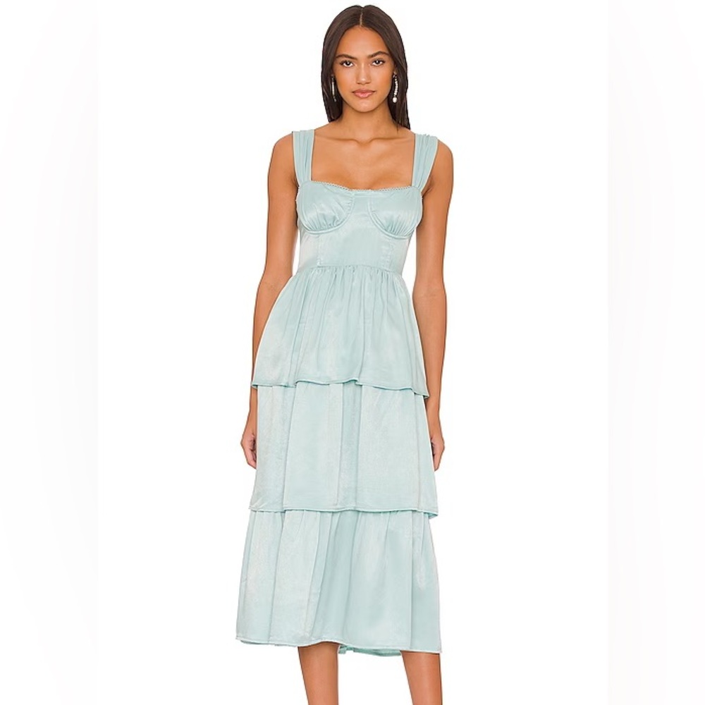 Blue corset dress | WeWoreWhat